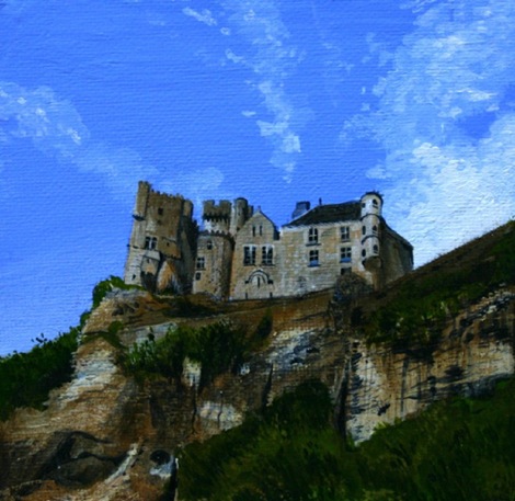 Miniature of Beynac by Richard Harby